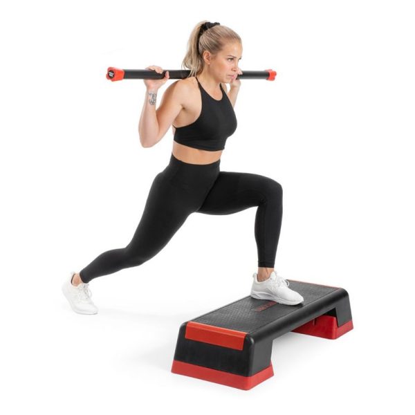 Stepper fitness Gymstick Pro, platformă aerobic profesională, 3 nivele de înălțime