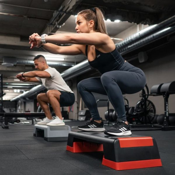 Stepper fitness Gymstick Pro, platformă aerobic profesională, 3 nivele de înălțime