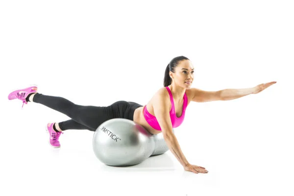 Minge gimnastica tip aluna - Oval Gymball - imagine 2