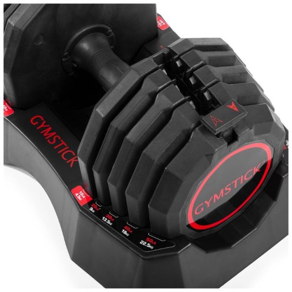 Gantera cu blocare rapidă – 5 niveluri de greutate, reglabilă între 4,5 și 22,5 kg
