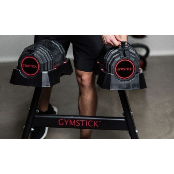 Gantera cu blocare rapidă – 5 niveluri de greutate, reglabilă între 4,5 și 22,5 kg