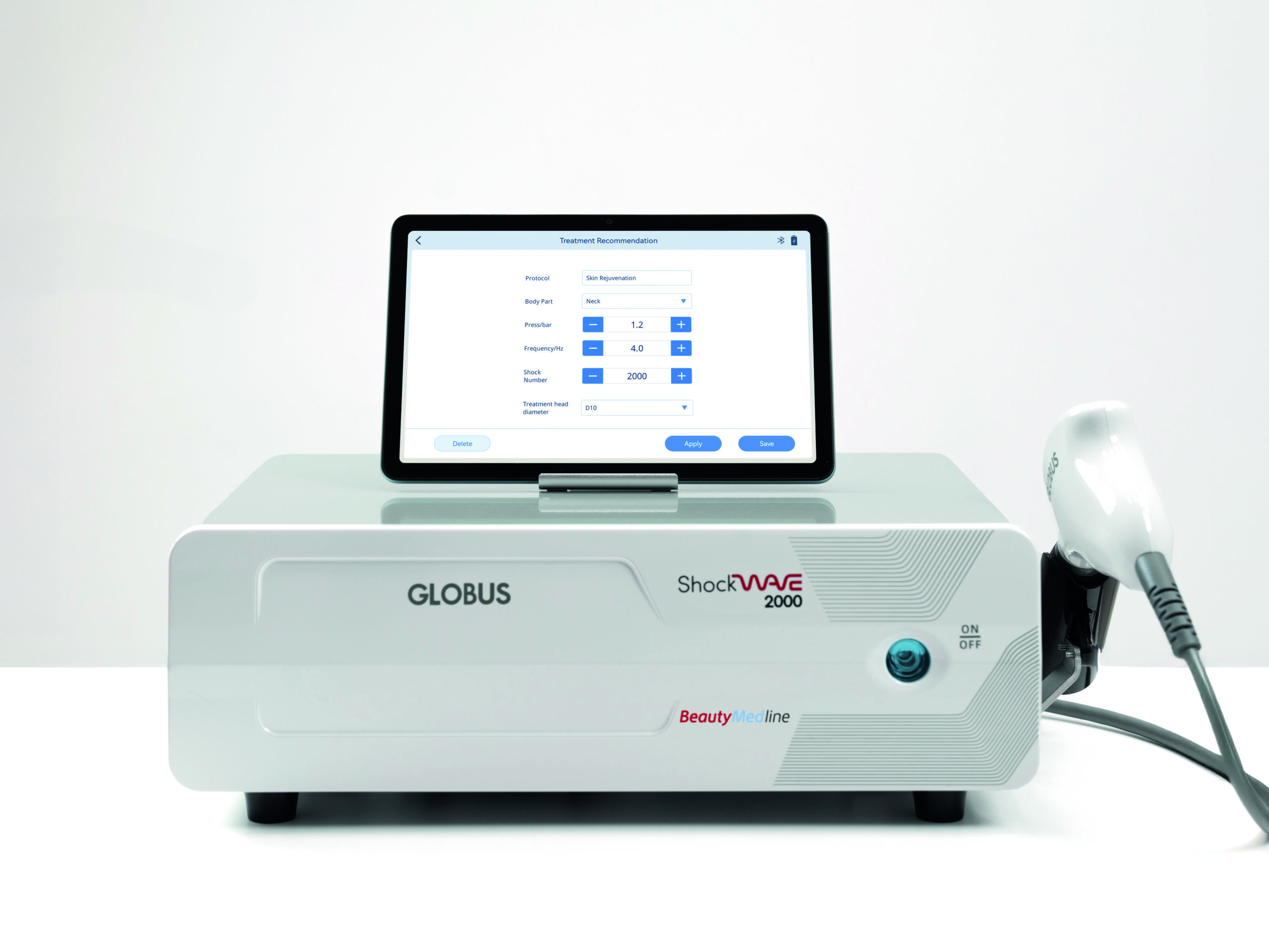 globus shockwave 200 beautymed line